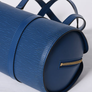 LOUIS VUITTON Handbag Papillon Souflot Epi Blue M52225 Good Condition Used 4a000174