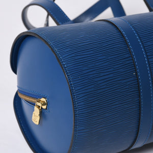 LOUIS VUITTON Handbag Papillon Souflot Epi Blue M52225 Good Condition Used 4a000174