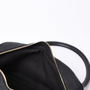 Very Good Condition GUCCI Gucci Horsebit Boston Handbag Sherry Line 131092 3444 GG Canvas Black Used 4a000081