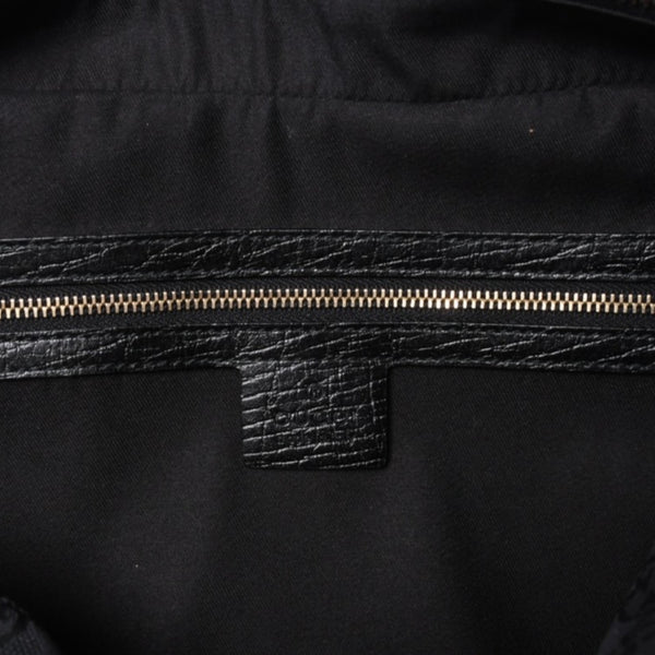 Very Good Condition GUCCI Gucci Horsebit Boston Handbag Sherry Line 131092 3444 GG Canvas Black Used 4a000081