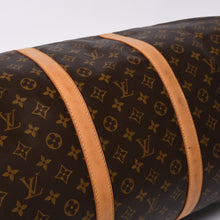 画像をギャラリービューアに読み込む, LOUIS VUITTON ルイヴィトン キーポルバンドリエール60 ボストンバッグ M41412 モノグラム PVC ヌメ革 ブラウン 美品 中古 4a000588