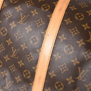 LOUIS VUITTON Keepall Bandouliere 60 Boston Bag M41412 Monogram PVC Tanned Leather Brown Good Condition Used 4a000588