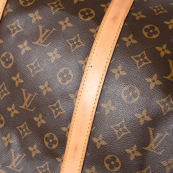 LOUIS VUITTON Keepall Bandouliere 60 Boston Bag M41412 Monogram PVC Tanned Leather Brown Good Condition Used 4a000588