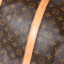 画像をギャラリービューアに読み込む, LOUIS VUITTON ルイヴィトン キーポルバンドリエール60 ボストンバッグ M41412 モノグラム PVC ヌメ革 ブラウン 美品 中古 4a000588