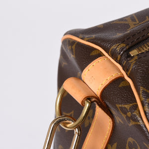 LOUIS VUITTON ルイヴィトン キーポル55 ボストンバッグ M41414 モノグラム ブラウン ゴールド金具 良品 中古 4a000584