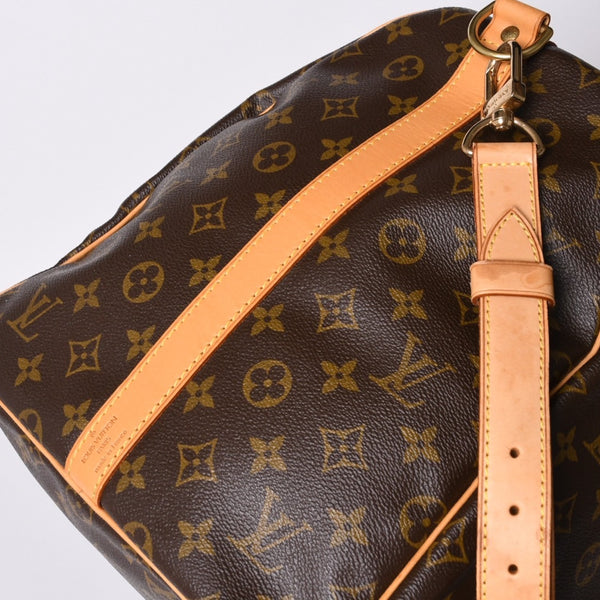 LOUIS VUITTON ルイヴィトン キーポル55 ボストンバッグ M41414 モノグラム ブラウン ゴールド金具 良品 中古 4a000584