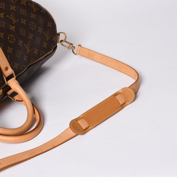 LOUIS VUITTON ルイヴィトン キーポル55 ボストンバッグ M41414 モノグラム ブラウン ゴールド金具 良品 中古 4a000584