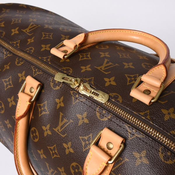 LOUIS VUITTON ルイヴィトン キーポル55 ボストンバッグ M41414 モノグラム ブラウン ゴールド金具 良品 中古 4a000584