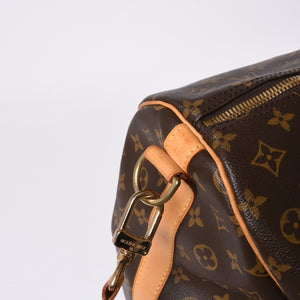 LOUIS VUITTON Keepall Bandouliere 60 Boston Bag M41412 Monogram PVC Tanned Leather Brown Good Condition Used 4a000588