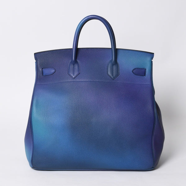 極美品 HERMES エルメス オータクロア 40 コスモス ブルーニュイ グラデーション トゴ シルバー金具 Y刻印 中古 4a000604