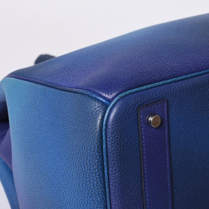極美品 HERMES エルメス オータクロア 40 コスモス ブルーニュイ グラデーション トゴ シルバー金具 Y刻印 中古 4a000604