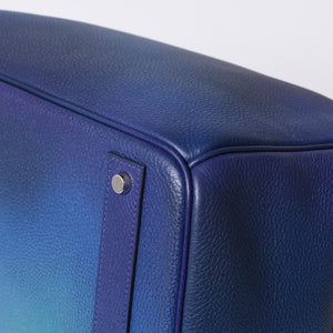 極美品 HERMES エルメス オータクロア 40 コスモス ブルーニュイ グラデーション トゴ シルバー金具 Y刻印 中古 4a000604
