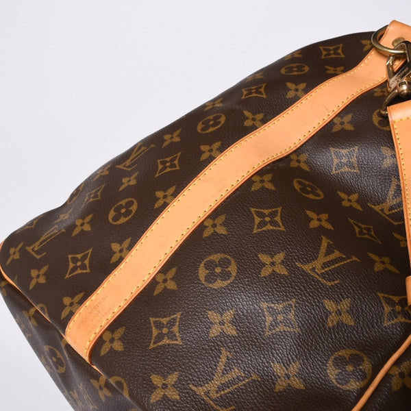 LOUIS VUITTON Keepall Bandouliere 60 Boston Bag M41412 Monogram PVC Tanned Leather Brown Good Condition Used 4a000588