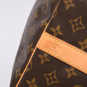 LOUIS VUITTON Keepall Bandouliere 60 Boston Bag M41412 Monogram PVC Tanned Leather Brown Good Condition Used 4a000588