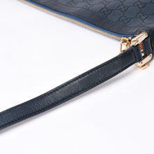 画像をギャラリービューアに読み込む, GUCCI グッチ ホーボー ショルダーバッグ 145991 001364 GG柄 グレー レザー 美品 中古 4a000198