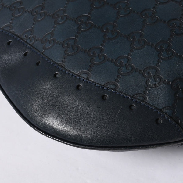 GUCCI Gucci Hobo Shoulder Bag 145991 001364 GG Pattern Gray Leather Good Condition Used 4a000198
