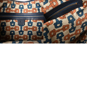GUCCI Gucci Hobo Shoulder Bag 145991 001364 GG Pattern Gray Leather Good Condition Used 4a000198