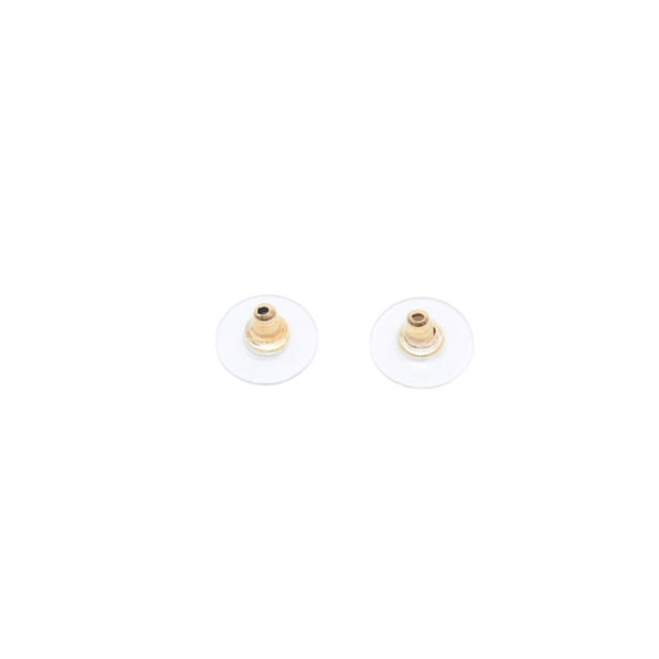 Very good condition CHANEL Chanel earrings here mark square button orange gold A14K earrings square button CC orange A14K GD good condition used 4a000627