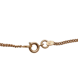 CHANEL Necklace double-sided here mark brown marble GD 05A necklace CC brown marble GD 05A Good Condition Used 4a000629