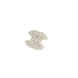 Very Good Condition CHANEL Chanel Earrings Rhinestone Coco Mark Gold 10A earrings CC rhinestone GD 10A Good Condition Used 4a000647