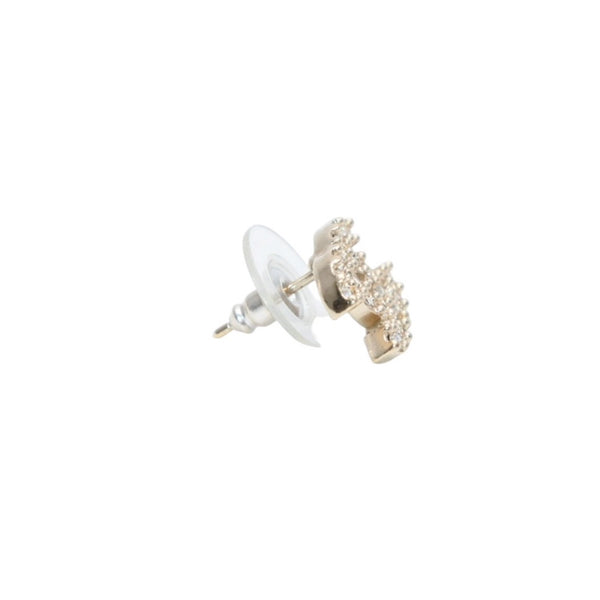 Very Good Condition CHANEL Chanel Earrings Rhinestone Coco Mark Gold 10A earrings CC rhinestone GD 10A Good Condition Used 4a000647