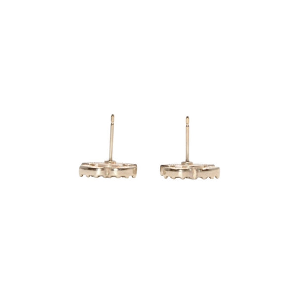Very Good Condition CHANEL Chanel Earrings Rhinestone Coco Mark Gold 10A earrings CC rhinestone GD 10A Good Condition Used 4a000647