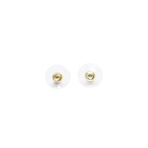 Very Good Condition CHANEL Chanel Earrings Square Leather Coco Gold B23S earrings square button CC BK B23S GD Good Condition Used 4a000665