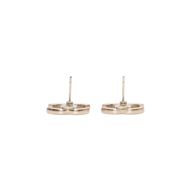 極美品 CHANEL シャネル ピアス ココマーク ラインストーン A13C earrings CC slim rhinestone SV A13C 美品 中古 4a000653