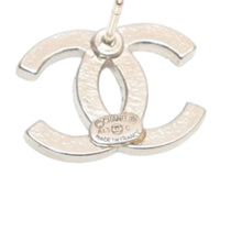 画像をギャラリービューアに読み込む, 極美品 CHANEL シャネル ピアス ココマーク ラインストーン A13C earrings CC slim rhinestone SV A13C 美品 中古 4a000653