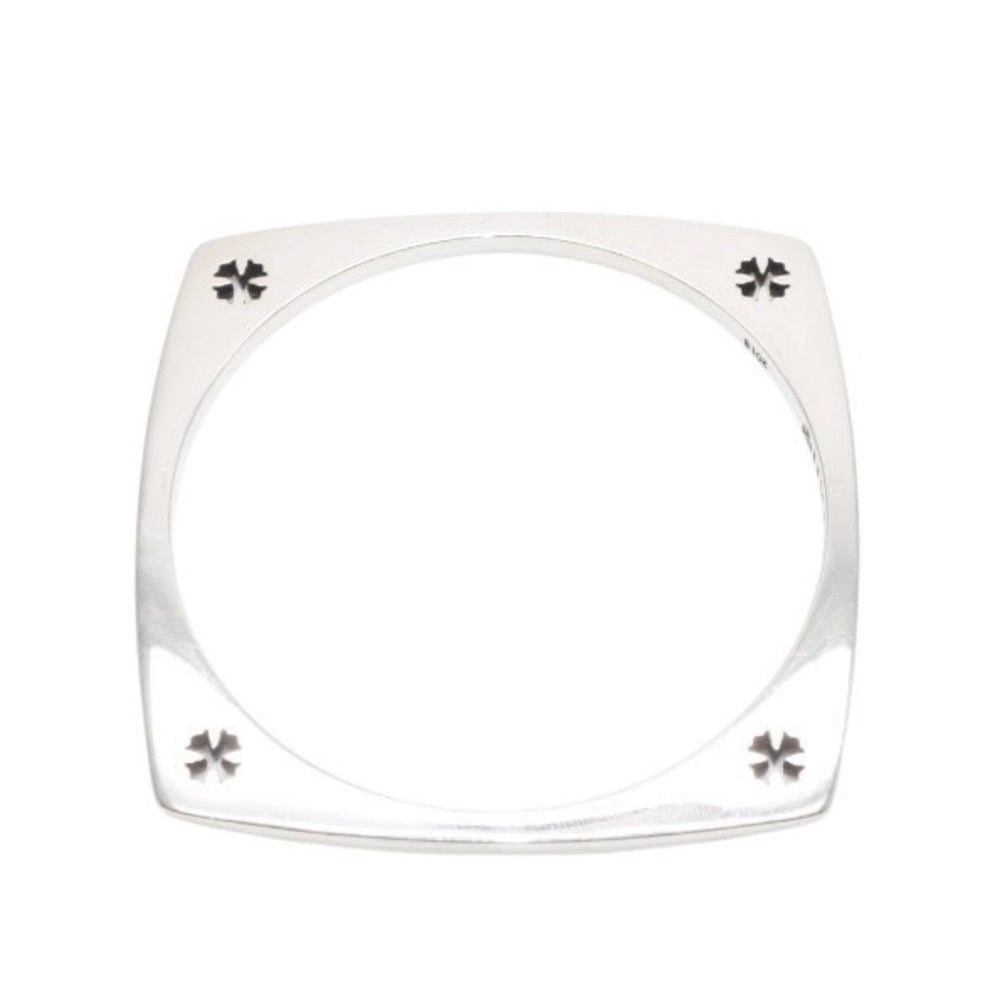 CHROME HEARTS クロムハーツ KH SQUARE ケイトハドソン スクエアバングル 重量約44.23g CHプラス シルバー925 美品 中古 4a001345