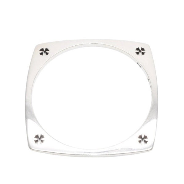 CHROME HEARTS クロムハーツ KH SQUARE ケイトハドソン スクエアバングル 重量約44.23g CHプラス シルバー925 美品 中古 4a001345