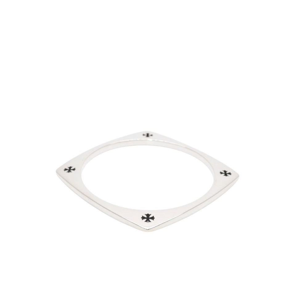 CHROME HEARTS クロムハーツ KH SQUARE ケイトハドソン スクエアバングル 重量約44.23g CHプラス シルバー925 美品 中古 4a001345