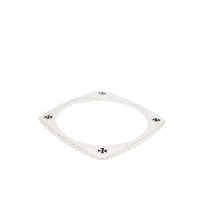 CHROME HEARTS クロムハーツ KH SQUARE ケイトハドソン スクエアバングル 重量約44.23g CHプラス シルバー925 美品 中古 4a001345