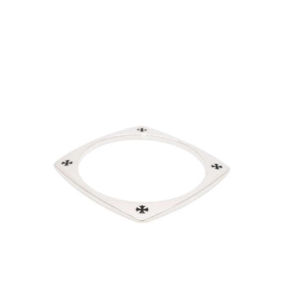 CHROME HEARTS クロムハーツ KH SQUARE ケイトハドソン スクエアバングル 重量約44.23g CHプラス シルバー925 美品 中古 4a001345