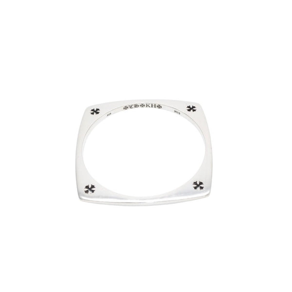 CHROME HEARTS クロムハーツ KH SQUARE ケイトハドソン スクエアバングル 重量約44.23g CHプラス シルバー925 美品 中古 4a001345