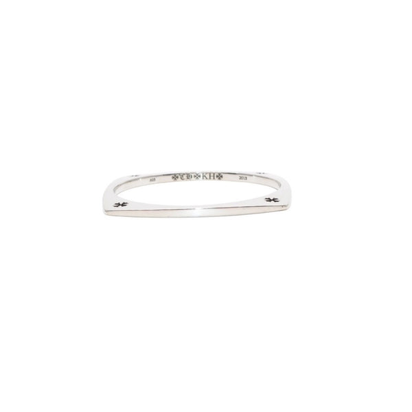 CHROME HEARTS クロムハーツ KH SQUARE ケイトハドソン スクエアバングル 重量約44.23g CHプラス シルバー925 美品 中古 4a001345