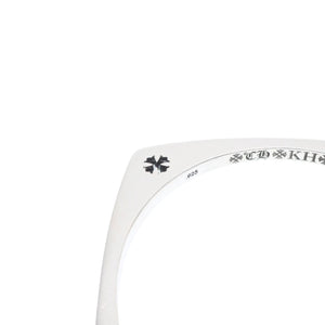 CHROME HEARTS クロムハーツ KH SQUARE ケイトハドソン スクエアバングル 重量約44.23g CHプラス シルバー925 美品 中古 4a001345