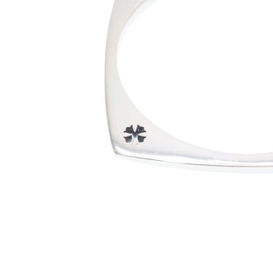CHROME HEARTS クロムハーツ KH SQUARE ケイトハドソン スクエアバングル 重量約44.23g CHプラス シルバー925 美品 中古 4a001345