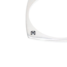 画像をギャラリービューアに読み込む, CHROME HEARTS クロムハーツ KH SQUARE ケイトハドソン スクエアバングル 重量約44.23g CHプラス シルバー925 美品 中古 4a001345