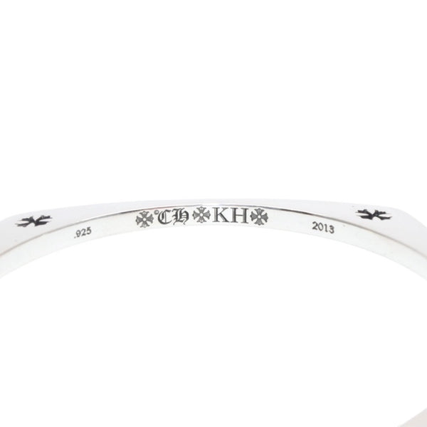 CHROME HEARTS クロムハーツ KH SQUARE ケイトハドソン スクエアバングル 重量約44.23g CHプラス シルバー925 美品 中古 4a001345
