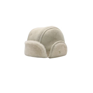 New unused item LOUIS VUITTON Kids line Monogram embossed shearling flight cap Beige Size 6M Used 4a001326