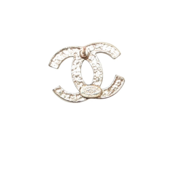 Very Good Condition CHANEL Chanel Earrings Coco Mark Chocolate Bar Gold 03P Engraved One Side Earrings CC 10C Chocolate Bar GD Good Condition Used 4a000637