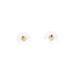 Very Good Condition CHANEL Chanel Earrings Coco Mark Chocolate Bar Gold 03P Engraved One Side Earrings CC 10C Chocolate Bar GD Good Condition Used 4a000637