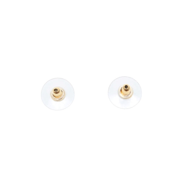 Very Good Condition CHANEL Chanel Earrings Coco Mark Chocolate Bar Gold 03P Engraved One Side Earrings CC 10C Chocolate Bar GD Good Condition Used 4a000637