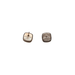 CHANEL Earrings here mark button clear glitter silver 06P earrings mini button clear glitter 06P SV Good Condition Used 4a000625