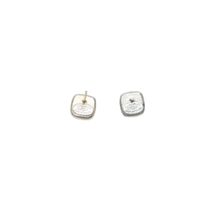 CHANEL Earrings here mark button clear glitter silver 06P earrings mini button clear glitter 06P SV Good Condition Used 4a000625