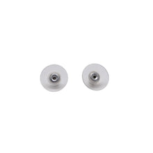 画像をギャラリービューアに読み込む, CHANEL シャネル ピアス ココマークボタン クリアラメ シルバー 06P earrings mini button clear glitter 06P SV 美品 中古 4a000625