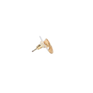 極美品 ピアス ココマークカーブ線 ゴールド 00A 刻印片側 earrings CC curve Bar 00A GD 美品 中古 4a000636