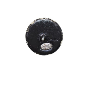 Very Good Condition CHANEL Earrings Coco Mark Button Coco Mark & ​​Camellia Black 06C earrings button CC & camellia black 06C SV Good Condition Used 4a000623