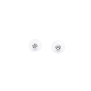 Very Good Condition CHANEL Earrings Coco Mark Button Coco Mark & ​​Camellia Black 06C earrings button CC & camellia black 06C SV Good Condition Used 4a000623